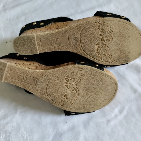 Ana New Approach cork and black wedges - Picture 2 of 13